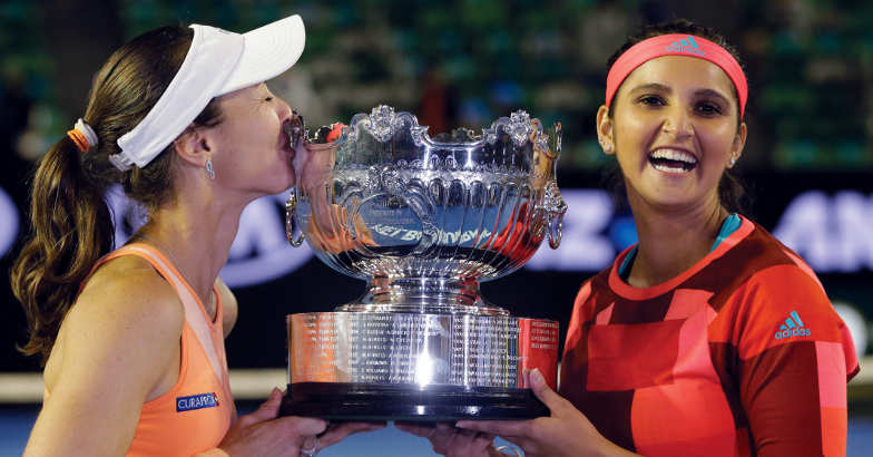 Sania, Hingis Complete Hat-trick Of Grand Slam Titles | Australian Open ...