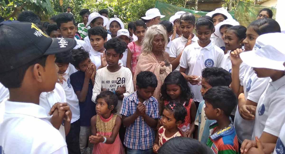SPC SPC conducts an interactive session for children at Attappady in 2019.