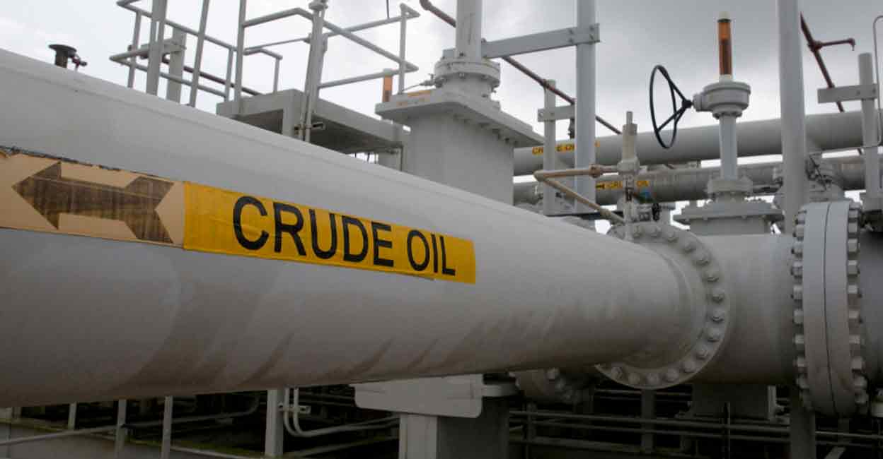 crude oil A maze of crude oil pipes and valves is pictured in Freeport, Texas, USA. File photo: Reuters/Richard Carson