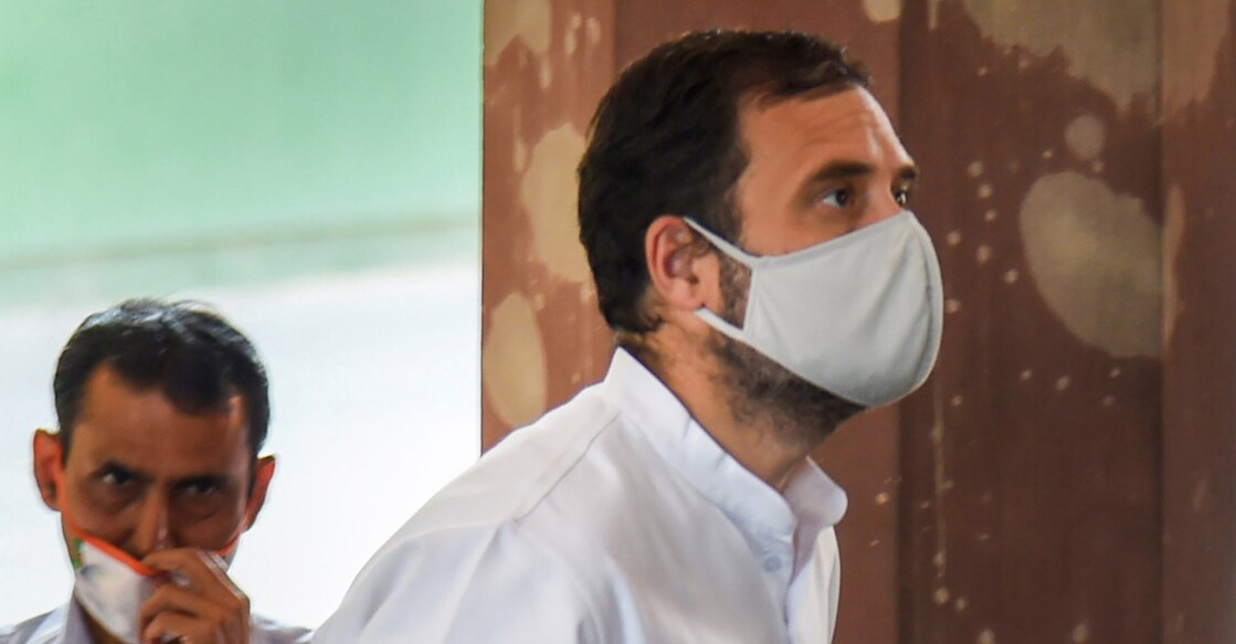 Congress leader Rahul Gandhi during the second part of the Budget Session of Parliament, in New Delhi, March 15, 2022. Photo: PTI/Shahbaz Khan