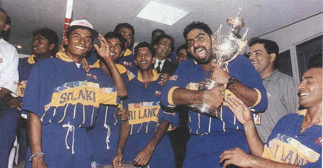 World Cup Sri Lanka defeated Australia to lift their first cricket World Cup on March 17, 1996.