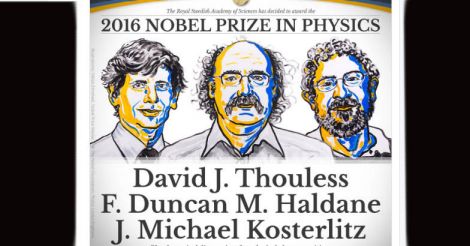 Thouless, Haldane and Kosterlitz win Nobel physics prize