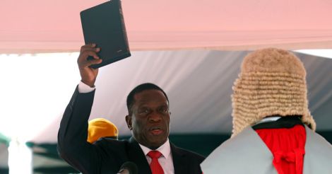 Mnangagwa the 'Crocodile' sworn in as Zimbabwe president