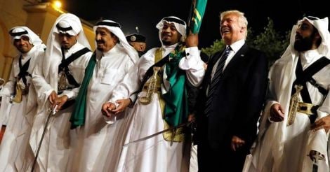 Trump dances to the beat of Saudi sword dance | Video