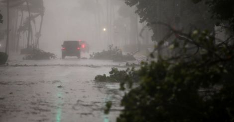 Deadly Irma batters Florida with high winds, heavy rain