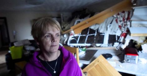 As the earth came tumbling down: Irish woman has miraculous escape after landslide hits house