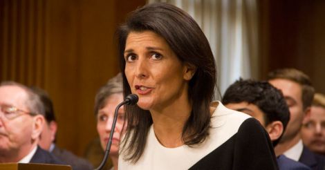 Nikki Haley confirmed new US envoy to United Nations