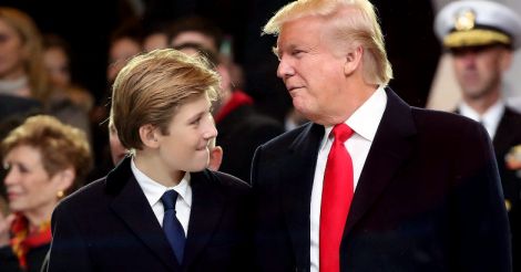 First son Barron Trump called home-school shooter, writer suspended 