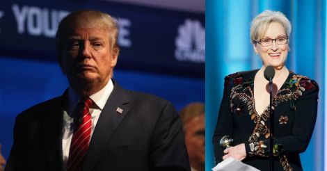 Streep slams Trump as bully, he trashes her a Hillary flunky