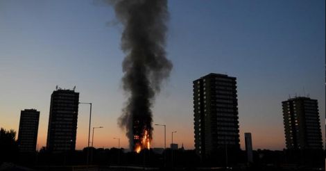 Massive fire engulfs tower block in west London | Video