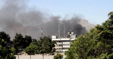 Huge explosion near embassies in Kabul