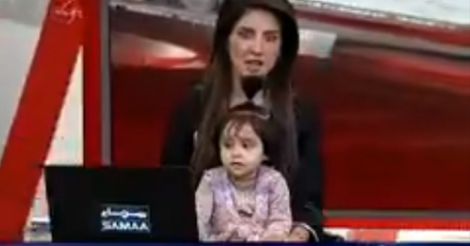 Pained as a mother: Why this Pak TV anchor went live with daughter on lap