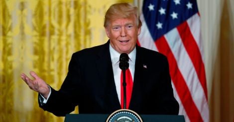 I tweet from bed sometimes, says US president Trump