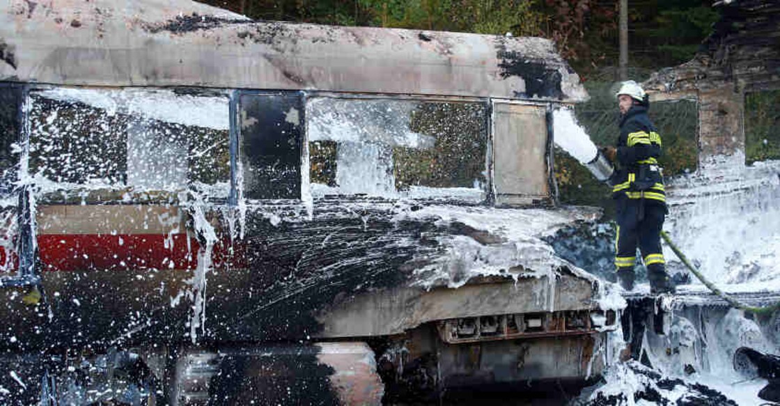 German high-speed train catches fire, all passengers evacuated