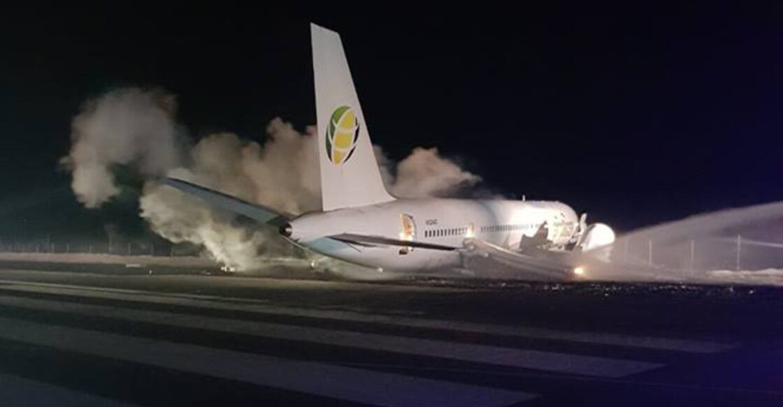 Fly Jamaica flight makes emergency landing in Guyana, six hurt Fly Jamaica flight makes emergency landing in Guyana, six hurt