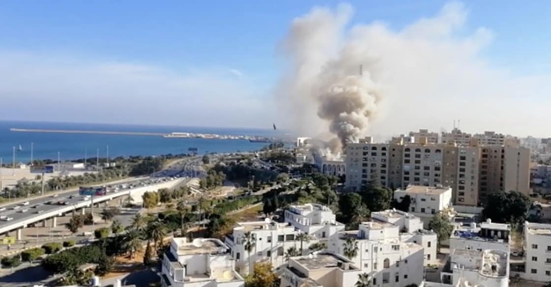 Several killed after suicide bombers attack Libyan ministry Several killed after suicide bombers attack Libyan ministry