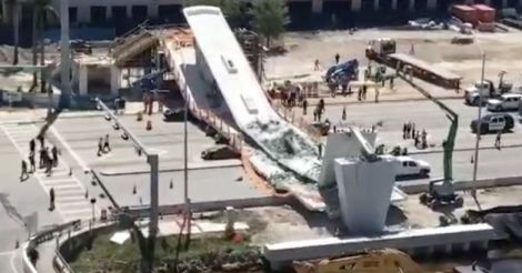 Four people killed after new pedestrian bridge collapses in Florida