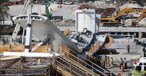 Four people killed after new pedestrian bridge collapses in Florida