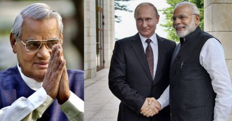 During talks with Putin, PM Modi invokes Vajpayee seven times