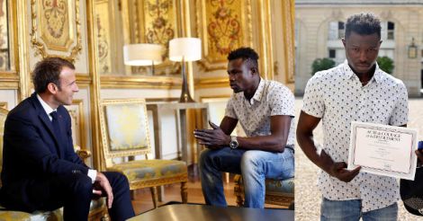 Immigrant 'Spider-Man' rescues dangling child scaling 4-storey building in Paris | Video