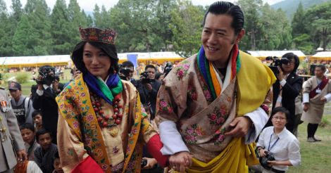 Jetsun Pema and king Jigme Khesar Namgyel Wangchuck