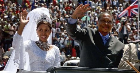 Lesotho King Letsie III and  Queen Karabo Anna Mots'oenengthe 