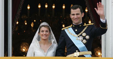 Letizia Ortiz Rocasolano and Spain's prince Felipe