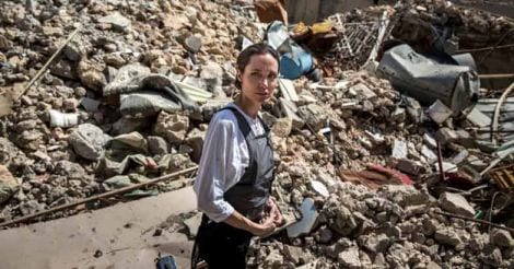 UN special envoy Angelina Jolie visits Syrian refugees in Iraq