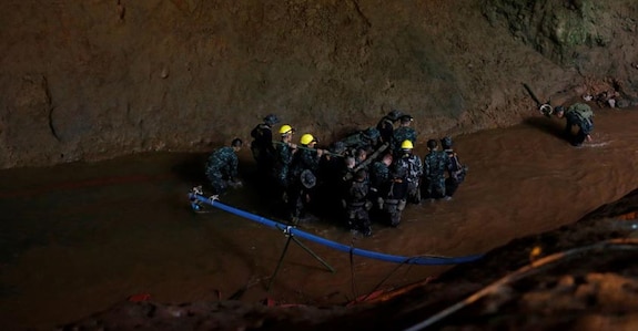 Thai soccer team marks cave ordeal anniversary with run Thai soccer team marks cave ordeal anniversary with run