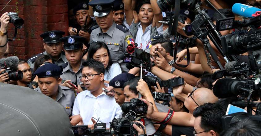 Suu Kyi defends court decision to jail journalists Suu Kyi defends court decision to jail journalists