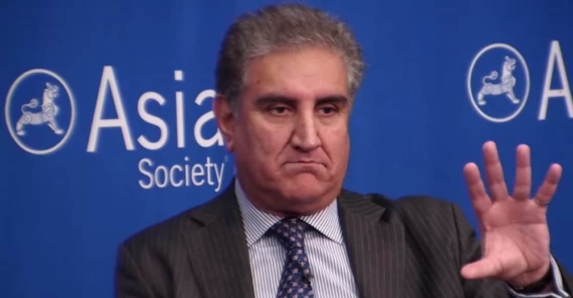 Pakistan Foreign Minister Makhdoom Shah Mahmood Qureshi speaks at the Asia Society in New York on Friday, Sept. 28, 2018. (Photo: Asia Society videograb/IANS) Pakistan Foreign Minister Makhdoom Shah Mahmood Qureshi speaks at the Asia Society in New York on Friday, Sept. 28, 2018. (Photo: Asia Society videograb/IANS)