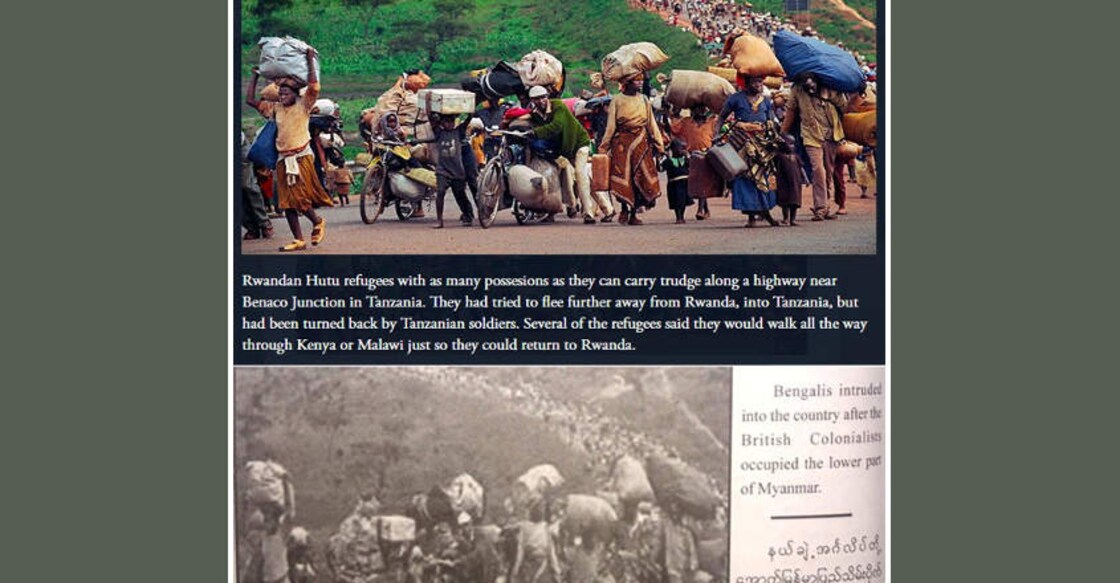 Myanmar army apologises for mistaken photos in book on Rohingyas