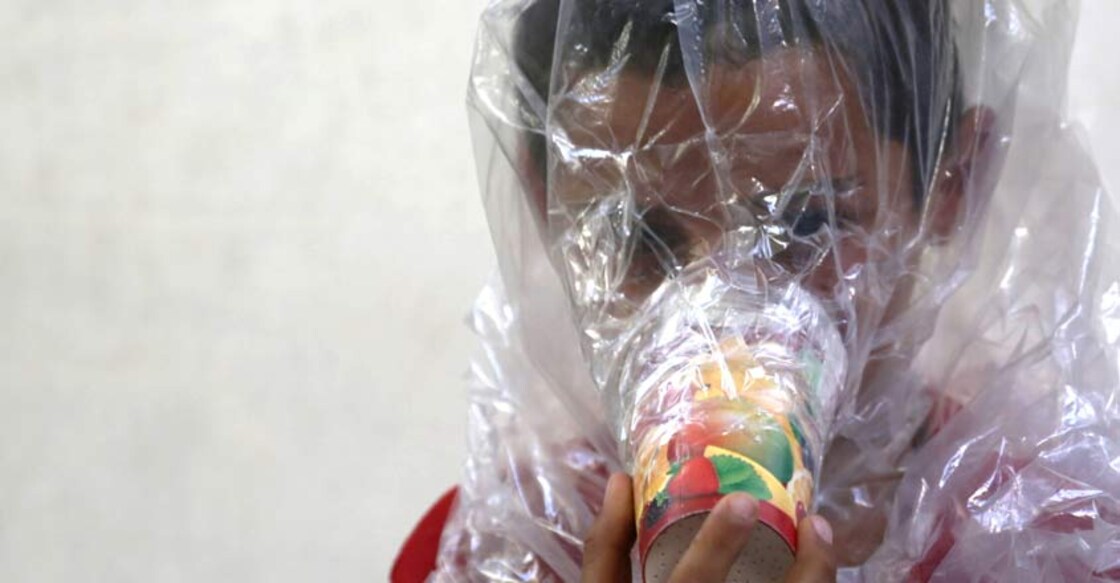 Party cups as gas masks: Civilians in Syria's Idlib prepare for battle