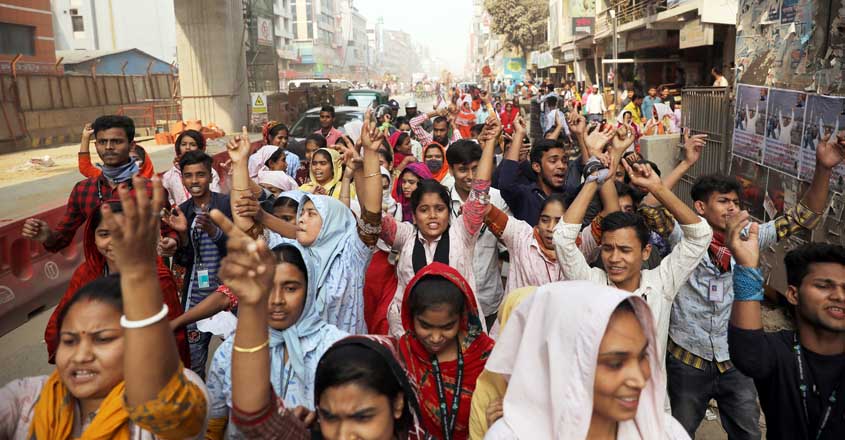 BANGLADESH-GARMENTS-PROTESTS
