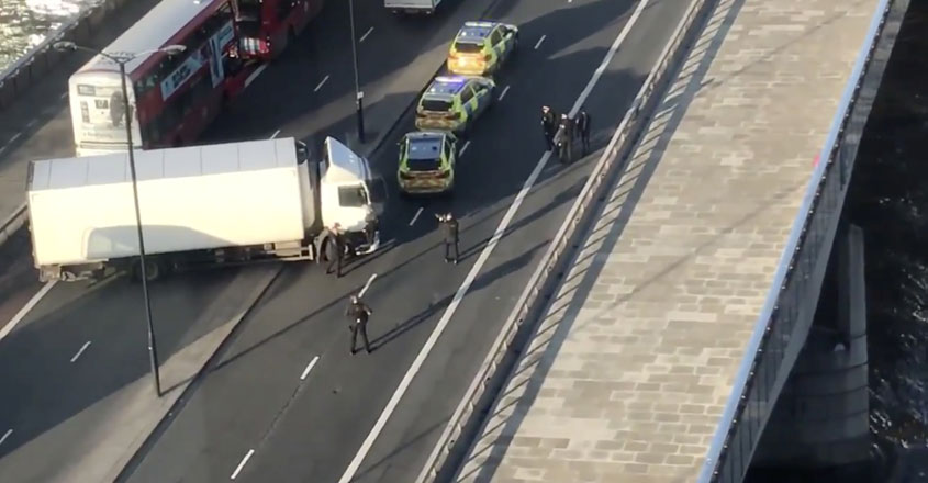 Man shot dead by London police after several people stabbed in terrorist attack Man shot dead by London police after several people stabbed in terrorist attack