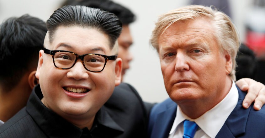 Kim-Trump lookalikes grab eyeballs in Hanoi, ahead of 'real' summit