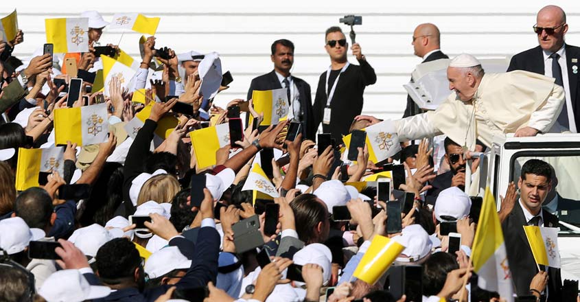 Thousands attend historic papal Mass on Arabian peninsula Thousands attend historic papal Mass on Arabian peninsula