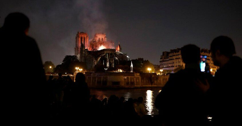 Massive fire at historic Notre-Dame cathedral in Paris Massive fire at historic Notre-Dame cathedral in Paris