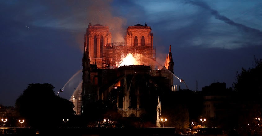 Massive fire at historic Notre-Dame cathedral in Paris Massive fire at historic Notre-Dame cathedral in Paris