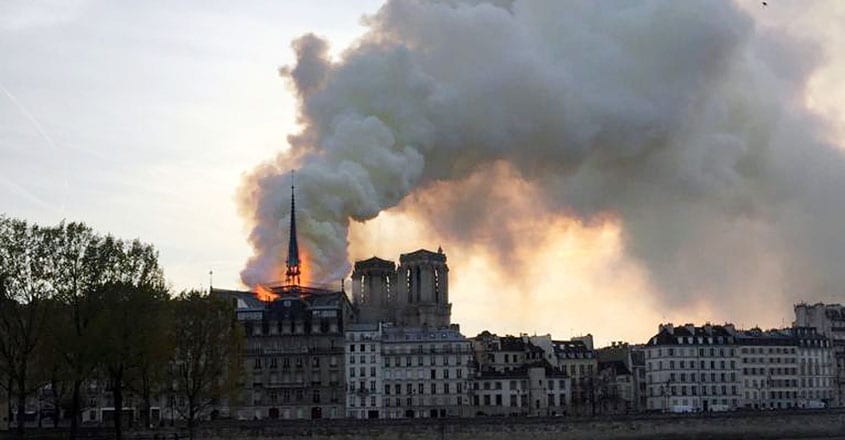 Massive fire at historic Notre-Dame cathedral in Paris Massive fire at historic Notre-Dame cathedral in Paris