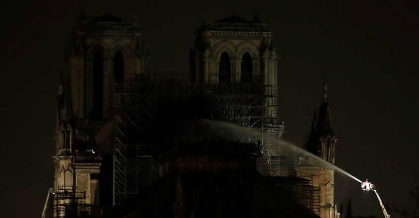 Fire guts Notre-Dame Cathedral in Paris, Macron pledges to rebuild Fire guts Notre-Dame Cathedral in Paris, Macron pledges to rebuild