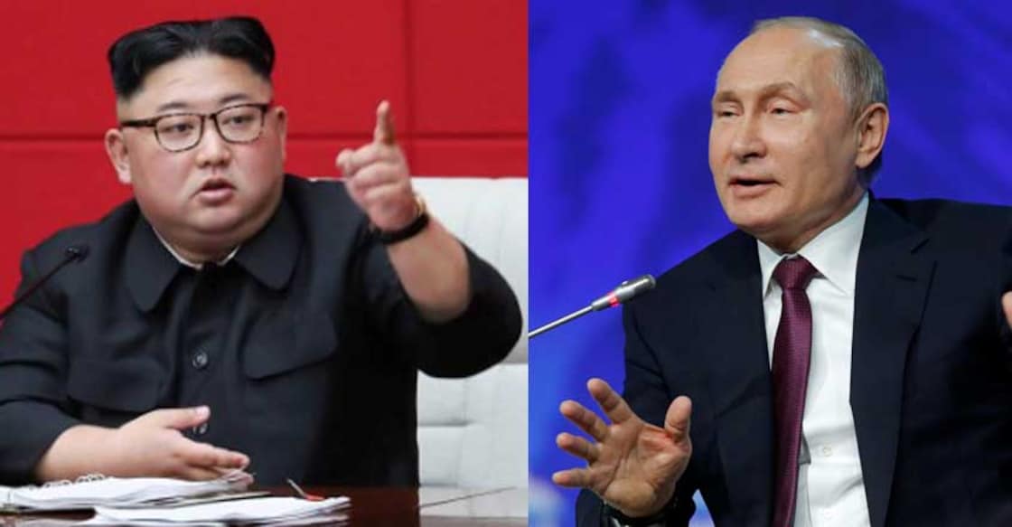 Kim Jong Un and Vladimir Putin Kim Jong Un and Vladimir Putin