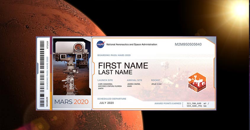 Your name may soon reach as far as Mars on NASA rover Your name may soon reach as far as Mars on NASA rover