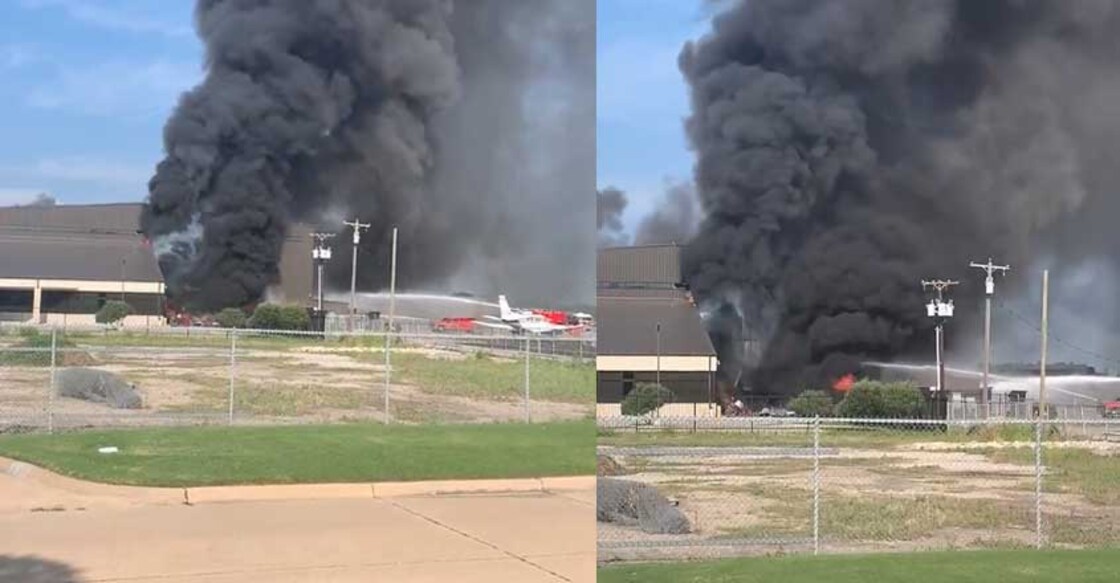 10 onboard light aircraft killed as it crashes into hangar near Dallas