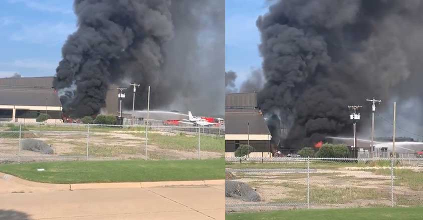 10 onboard light aircraft killed as it crashes into hangar near Dallas