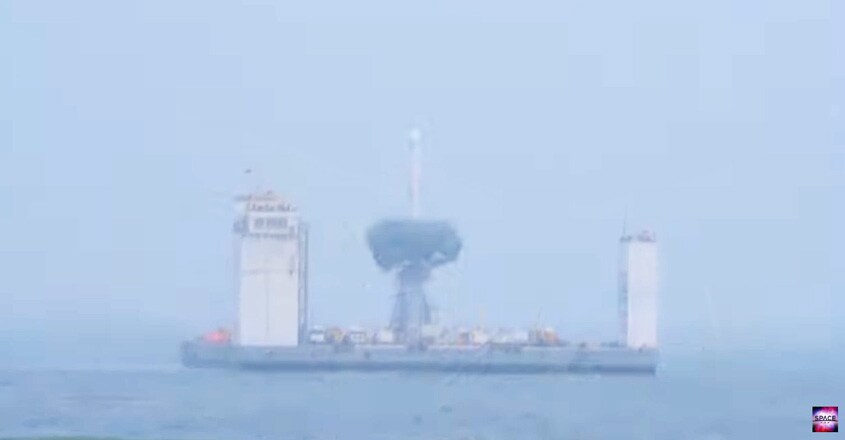 China launches its first rocket from mobile platform in sea China launches its first rocket from mobile platform in sea