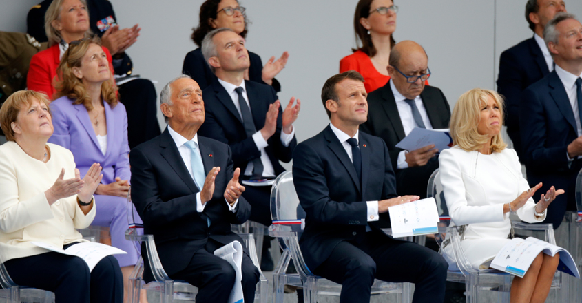 Macron showcases Europe military prowess at Paris parade Macron showcases Europe military prowess at Paris parade