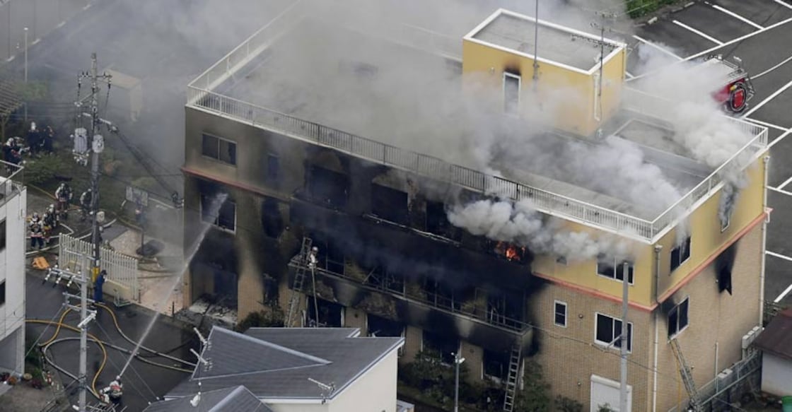 Thirty feared killed in arson attack on Japanese animation studio