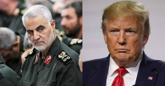 The slain Iran commander Gen. Qassem Soleimani (L), US President Donald Trump (R) The slain Iran commander Gen. Qassem Soleimani (L), US President Donald Trump (R)