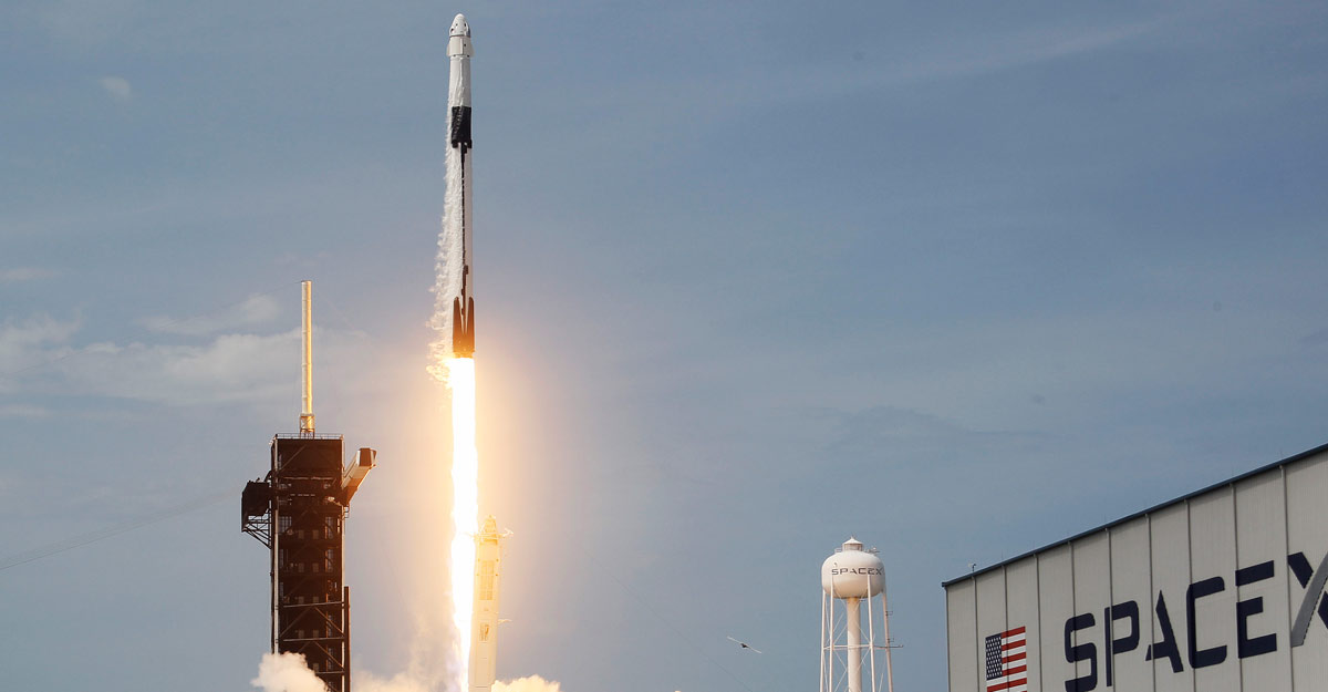 SpaceX propels two NASA astronauts into orbit in historic mission SpaceX propels two NASA astronauts into orbit in historic mission
